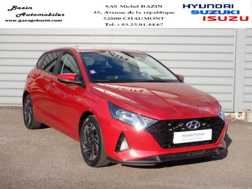 52000 : Hyundai Chaumont - Garage Michel Bazin - HYUNDAI i20 - i20 - Dragon Red Métal - Traction - Essence/Micro-Hybride