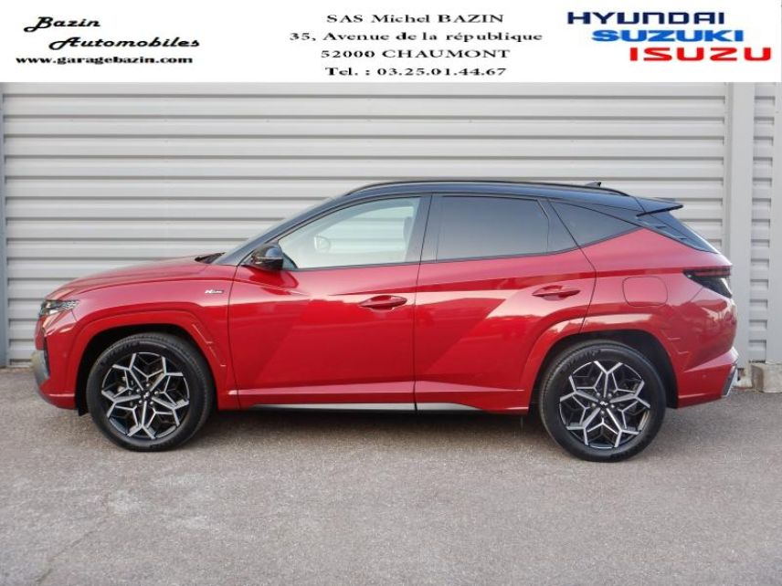 52000 : Hyundai Chaumont - Garage Michel Bazin - HYUNDAI Tucson - Tucson - Sunset Red Métal/Toit/rétros Black - Traction - Hybride : Essence/Electrique