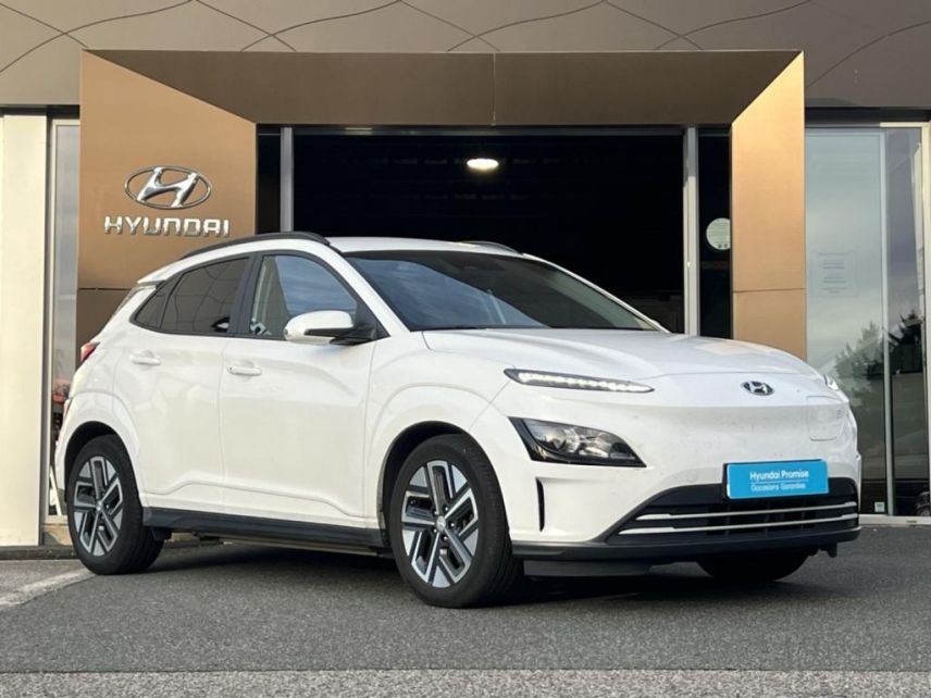 29000 : Hyundai Quimper - Iroise Automobiles - HYUNDAI Kona - Kona - Atlas White Métal - Traction - Electrique