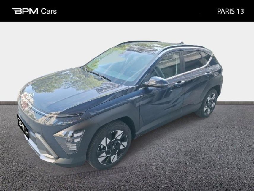 75013 : Hyundai Paris 13 - BPM Cars - HYUNDAI Kona - Kona - Denim Blue perlé métallisé - Traction - Hybride : Essence/Electrique