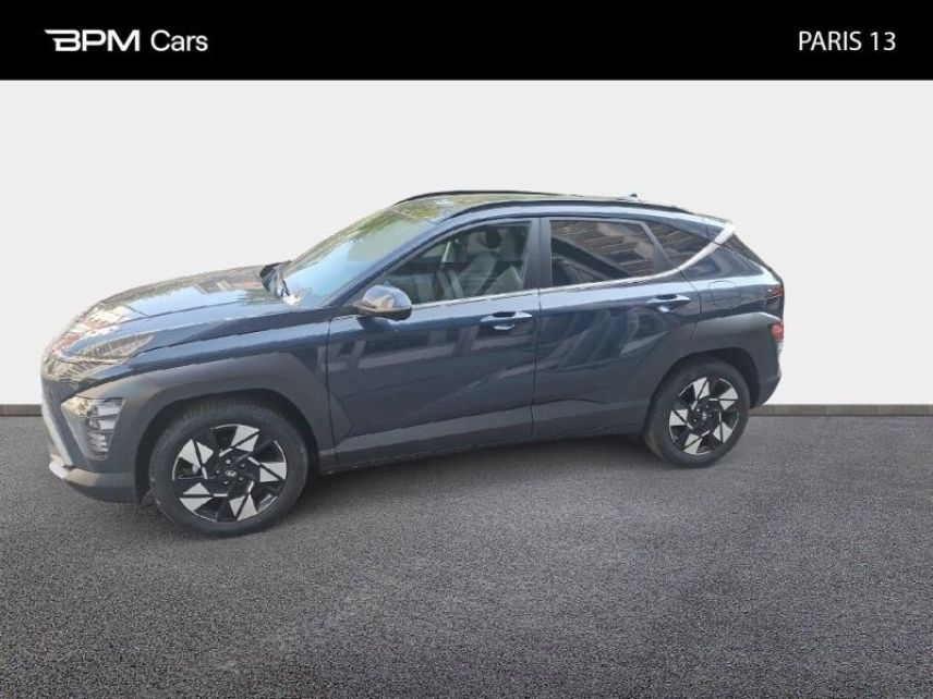 75013 : Hyundai Paris 13 - BPM Cars - HYUNDAI Kona - Kona - Denim Blue perlé métallisé - Traction - Hybride : Essence/Electrique