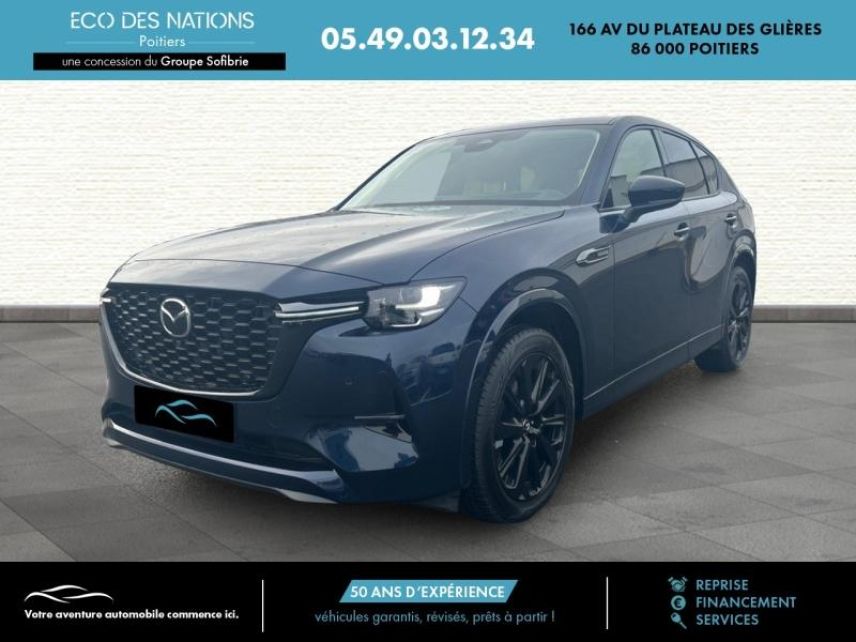 86000 : Hyundai Poitiers - Eco des Nations - MAZDA CX-60 - CX-60 - Deep Crystal Blue métallisé - Propulsion - Diesel/Micro-Hybride