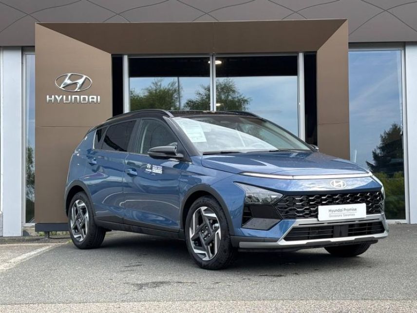 29000 : Hyundai Quimper - Iroise Automobiles - HYUNDAI Bayon - Bayon - Meta Blue Métal/Toit+rétros Black - Traction - Essence