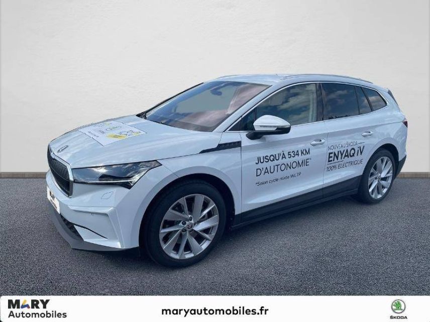 02100 : Hyundai Saint-Quentin - Mary Automobiles - SKODA ENYAQ  - ENYAQ - BLANC LUNE - Automate à fonct. Continu - Courant électrique