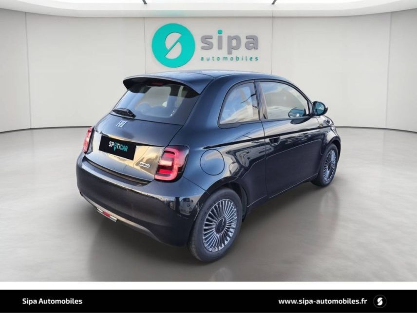 31200 : Hyundai TOULOUSE NORD - AUTO NORD - FIAT 500e BERLINE MY22 SERIE 1 STEP 2 Icône - 500 III ELECTRIQUE - NOIR - Automate à fonct. Continu - Courant électrique