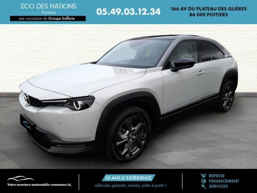 86000 : Hyundai Poitiers - Eco des Nations - MAZDA MX-30 - MX-30 - Blanc - Traction - Electrique