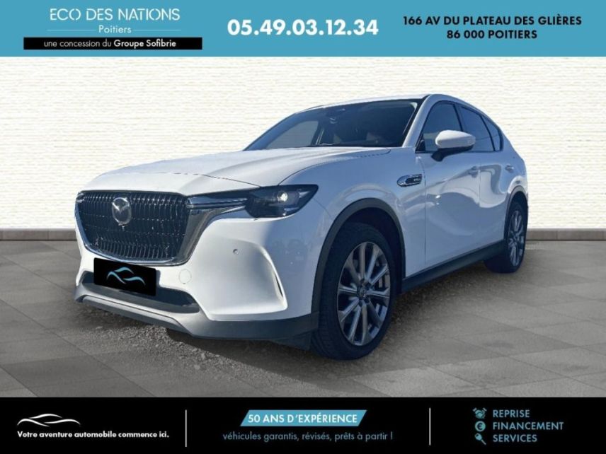 86000 : Hyundai Poitiers - Eco des Nations - MAZDA CX-60 - CX-60 - Blanc - Transmission intégrale - Hybride rechargeable : Essence/Electrique