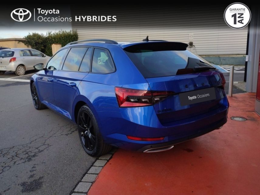 50000 : Hyundai Saint-Lô - GCA - SKODA Superb Combi - Superb Combi - Bleu Racing métallisée - Traction - Hybride rechargeable : Essence/Electrique