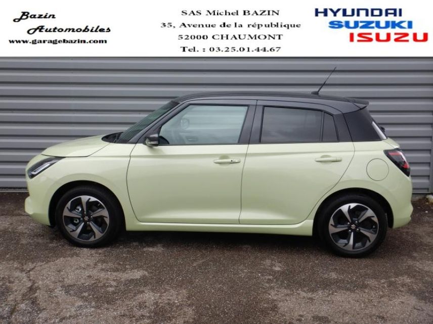 52000 : Hyundai Chaumont - Garage Michel Bazin - SUZUKI Swift - Swift - Cool Yellow Metallic/Toit Min Gray - Traction - Essence/Micro-Hybride