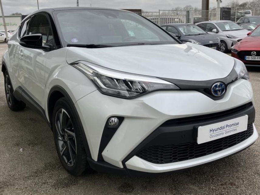 87280 : Hyundai Limoges - Motors Cars - TOYOTA C-HR - C-HR - Blanc Lunaire nacré bi-ton - Traction - Hybride : Essence/Electrique