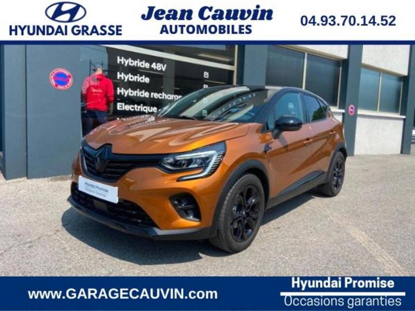 06130 : Hyundai Grasse - Garage Jean Cauvin - RENAULT Captur - Captur - Orange Atacama/ Noir Etoile - Traction - Hybride : Essence/Electrique