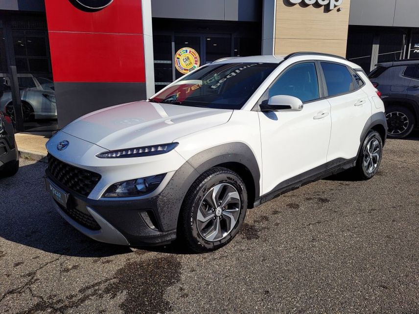 04100 : Hyundai Manosque - Pedinielli - HYUNDAI KONA HYBRID Intuitive - KONA - Blanc - Automate sequentiel - Essence / Courant électrique