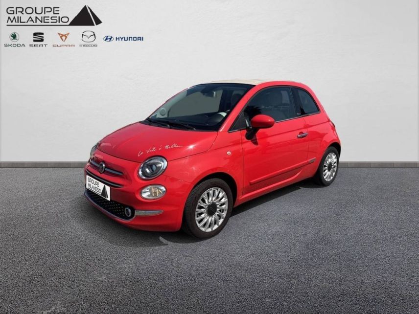 13730 : Hyundai Marignane - Cap Milanesio - FIAT 500C SERIE 6 EURO 6D Lounge - 500 II - Rose - Boîte manuelle - Essence sans plomb
