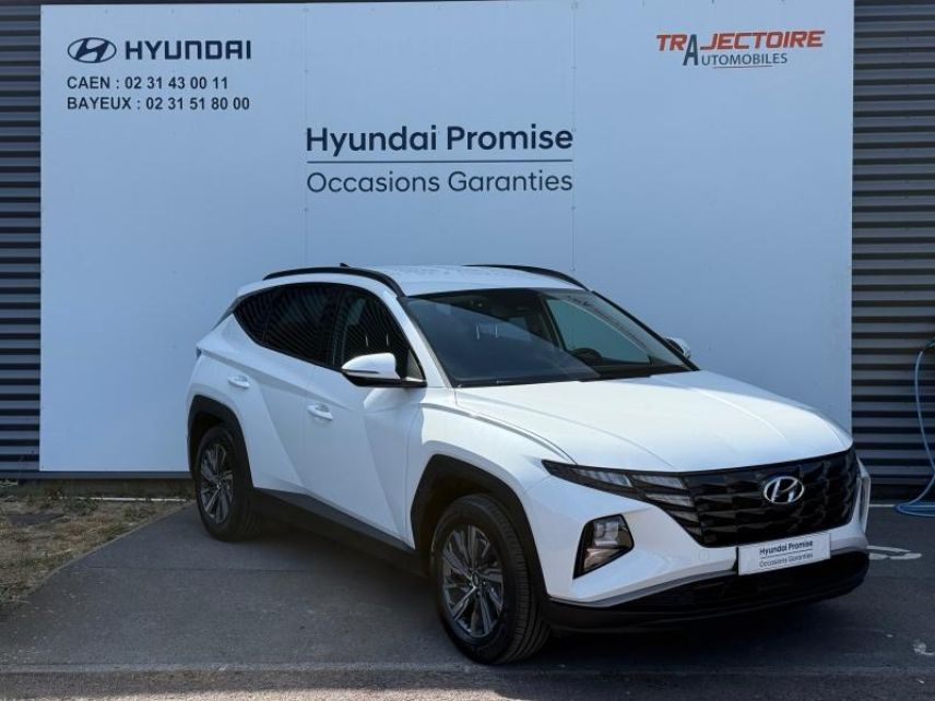 14100 : Hyundai Lisieux - Trajectoire Automobiles - HYUNDAI Tucson - Tucson - Serenity White Métal - Traction - Hybride : Essence/Electrique
