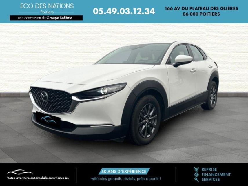 86000 : Hyundai Poitiers - Eco des Nations - MAZDA CX-30 - CX-30 - Blanc - Traction - Essence/Micro-Hybride