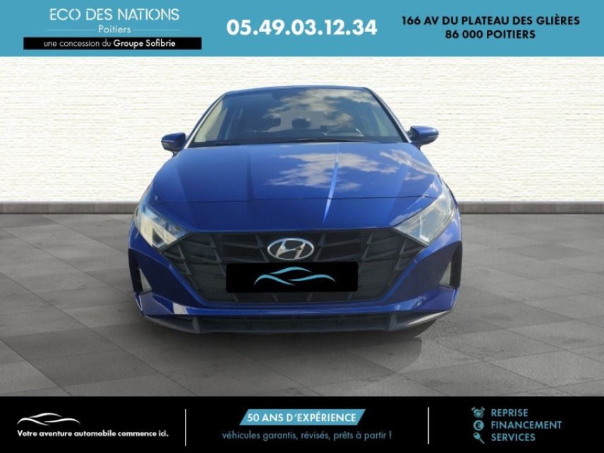 86000 : Hyundai Poitiers - Eco des Nations - HYUNDAI i20 - i20 - Intense Blue Métal - Traction - Essence