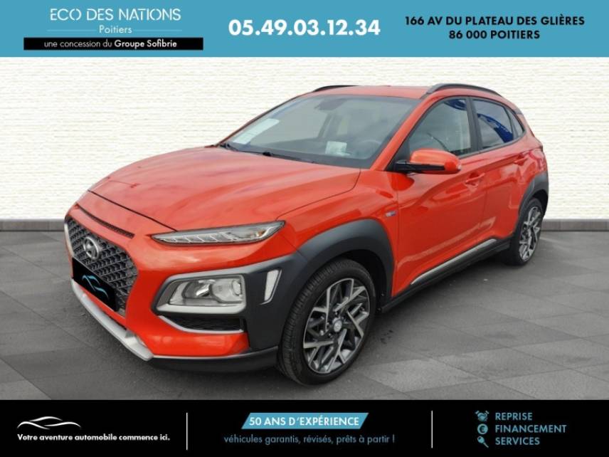 86000 : Hyundai Poitiers - Eco des Nations - HYUNDAI Kona - Kona - Tangerine Comet - Traction - Hybride : Essence/Electrique