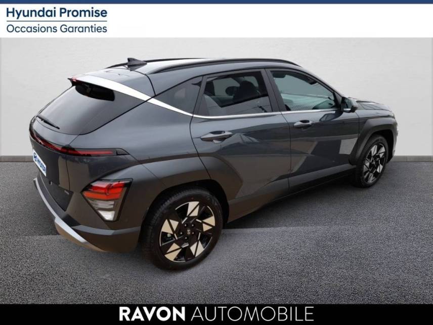 42100 : Hyundai Saint-Etienne - Ravon Automobile - HYUNDAI KONA HYBRID Executive - KONA II - GRIS FONCE - Automate sequentiel - Essence / Courant électrique