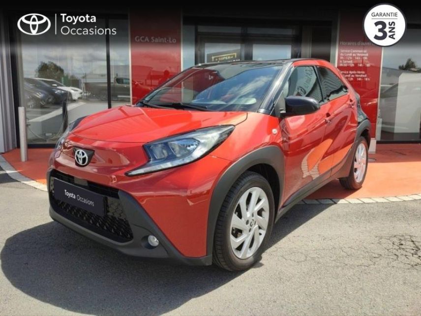 50000 : Hyundai Saint-Lô - GCA - TOYOTA Aygo X - Aygo X - Bi ton rouge piment   noir - Traction - Essence