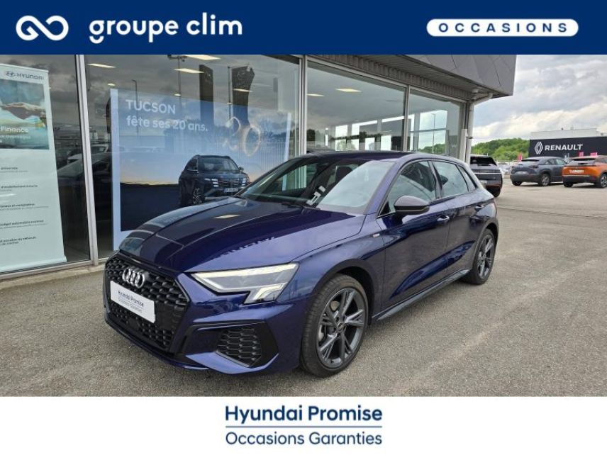 87280 : Hyundai Limoges - Motors Cars - AUDI A3 Sportback - A3 Sportback - Bleu Navarre métallisé - Traction - Diesel
