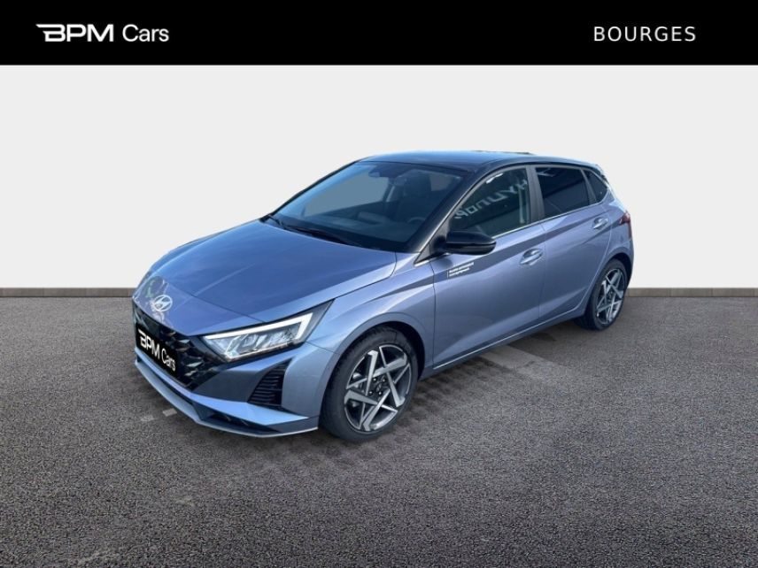 18230 : Hyundai Bourges - ELLIPSE Automobiles - HYUNDAI i20 - i20 - Meta Blue Métal/Toit+rétros Black - Traction - Essence