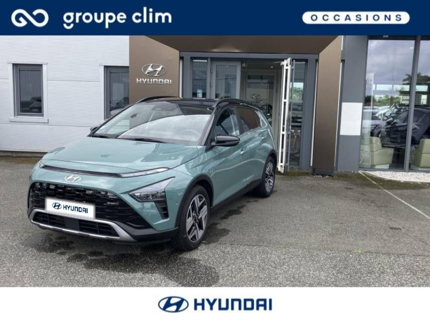 65000 : Hyundai Tarbes i-AUTO - HYUNDAI Bayon - Bayon - Mangrove Green Métal/Toit/rétros Black - Traction - Essence/Micro-Hybride