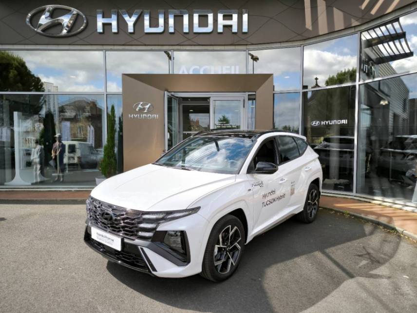 19100 : Hyundai Brive-la-Gaillarde - Garage Pouget - HYUNDAI Tucson - Tucson - Serenity White Métal - Traction - Hybride : Essence/Electrique