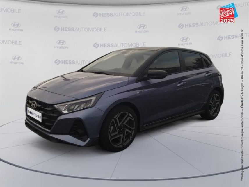51100 : Hyundai Reims - HESS Automobile - HYUNDAI i20 - i20 - Meta Blue Métal/Toit+rétros Black - Traction - Essence