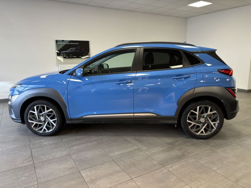 69340 : Hyundai Lyon Ouest - Groupe Central Autos - HYUNDAI KONA HYBRID Executive - KONA - Bleu - Automate sequentiel - Essence / Courant électrique