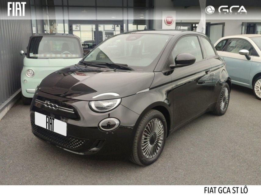 50000 : Hyundai Saint-Lô - GCA - FIAT 500 - 500 - Onyx Black pastel - Traction - Electrique