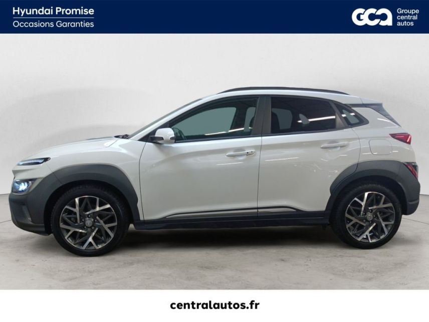 69190 : Hyundai Lyon Sud - Groupe Central Autos - HYUNDAI KONA HYBRID Executive - KONA - Blanc - Automate sequentiel - Essence / Courant électrique
