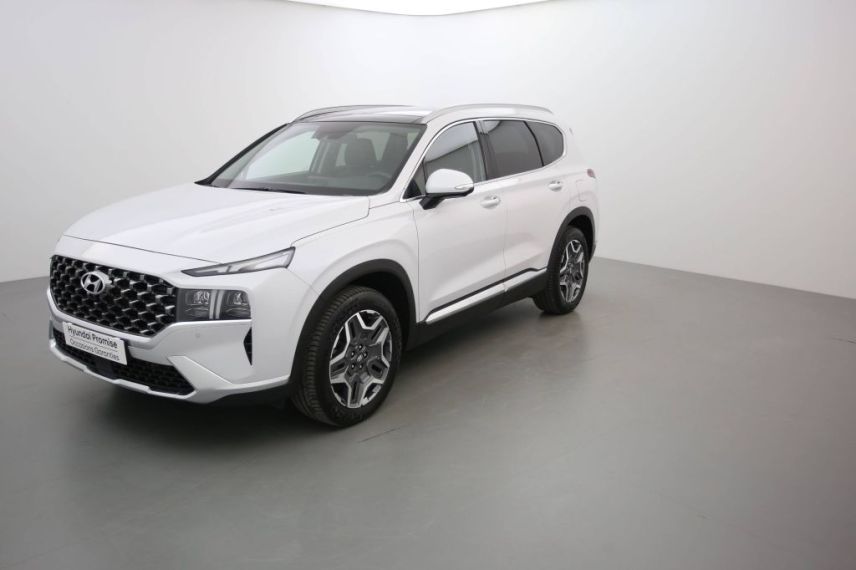01150 : Stock constructeur - HYUNDAI SANTA FE Executive - SANTA FE IV - Blanc - Boîte automatique - Essence / Courant électrique
