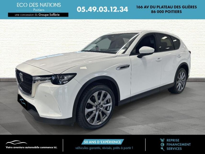 86000 : Hyundai Poitiers - Eco des Nations - MAZDA CX-60 - CX-60 - Blanc - Transmission intégrale - Hybride rechargeable : Essence/Electrique