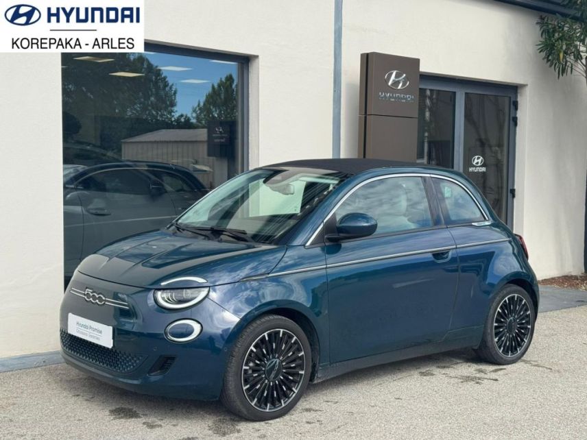 13200 : HYUNDAI Arles - Lexa Automobile - FIAT 500e CABRIOLET MY22 SERIE 1 STEP 1 La Prima - 500 III ELECTRIQUE - Bleu - Automate à fonct. Continu - Courant électrique