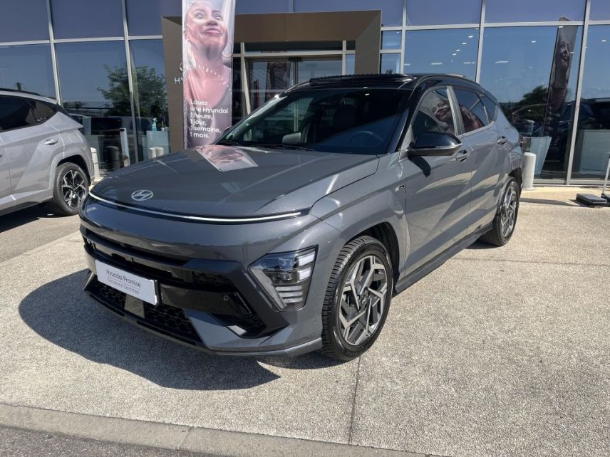 69190 : Hyundai Lyon Sud - Groupe Central Autos - HYUNDAI KONA N Line Executive - KONA II - Gris - Automate sequentiel - Essence / Courant électrique