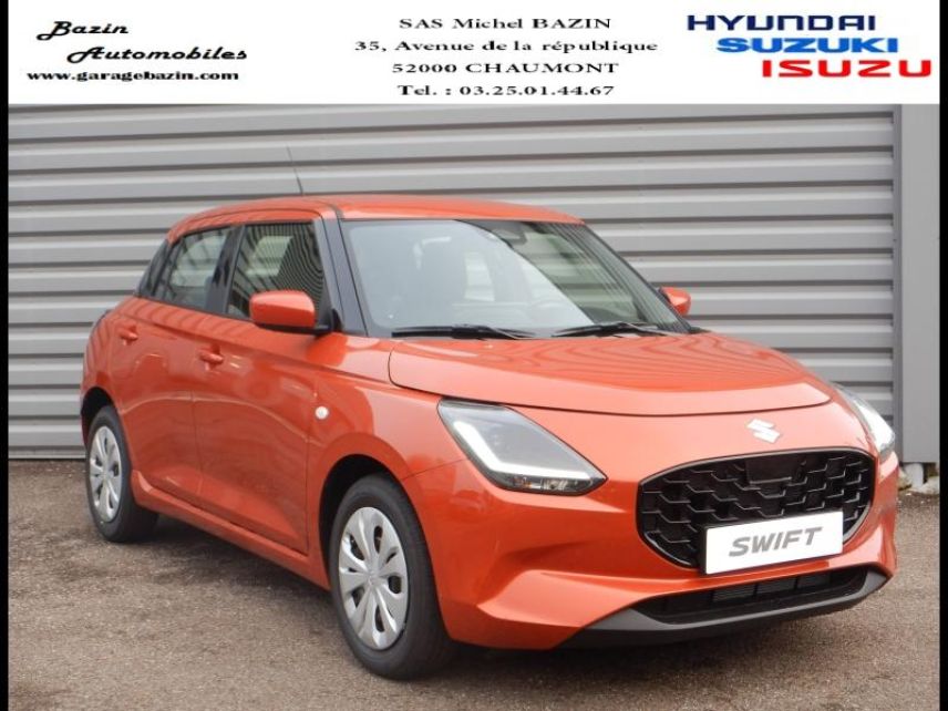 52000 : Hyundai Chaumont - Garage Michel Bazin - SUZUKI Swift - Swift - Orange - Traction - Essence/Micro-Hybride