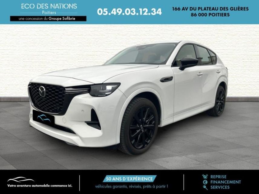 86000 : Hyundai Poitiers - Eco des Nations - MAZDA CX-60 - CX-60 - Rhodium White métallisé - Transmission intégrale - Hybride rechargeable : Essence/Electrique