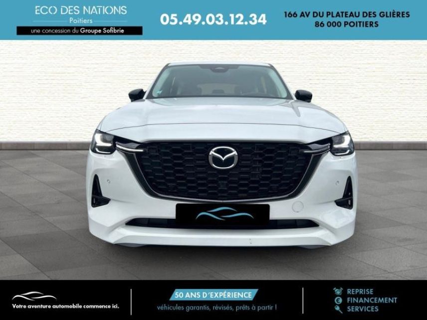 86000 : Hyundai Poitiers - Eco des Nations - MAZDA CX-60 - CX-60 - Rhodium White métallisé - Transmission intégrale - Hybride rechargeable : Essence/Electrique