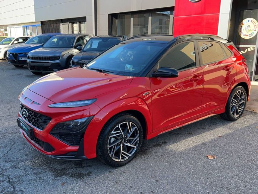 04100 : Hyundai Manosque - Pedinielli - HYUNDAI KONA N Line Executive - KONA - IGNITE RED/PHANTOM BLACK - Boîte manuelle - Essence sans plomb