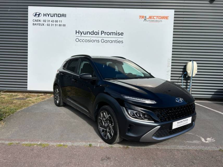 14100 : Hyundai Lisieux - Trajectoire Automobiles - HYUNDAI Kona - Kona - Phantom Black Métal - Traction - Hybride : Essence/Electrique