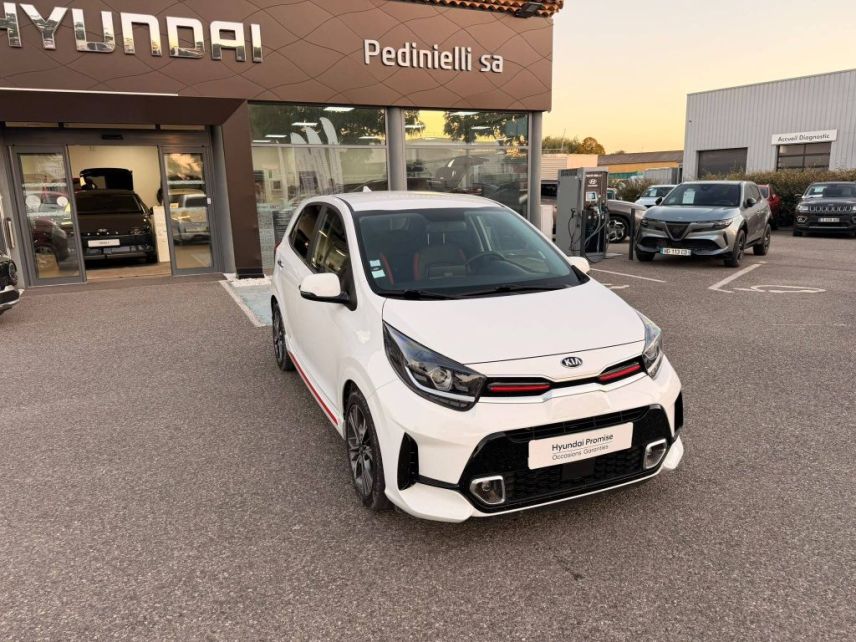 84120 : Hyundai PERTUIS - SA PEDINIELLI - KIA PICANTO GT Line Premium - PICANTO III - BLANC - Boîte automatisée - Essence sans plomb