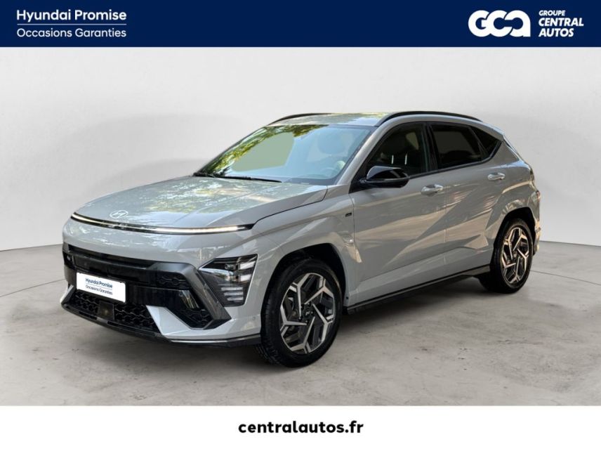 38300 : Hyundai Bourgoin-Jallieu - Groupe Central Autos - HYUNDAI KONA N Line Executive - KONA II - Gris - Automate sequentiel - Essence / Courant électrique