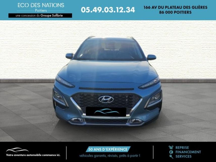 86000 : Hyundai Poitiers - Eco des Nations - HYUNDAI Kona - Kona - Bleu - Traction - Hybride : Essence/Electrique