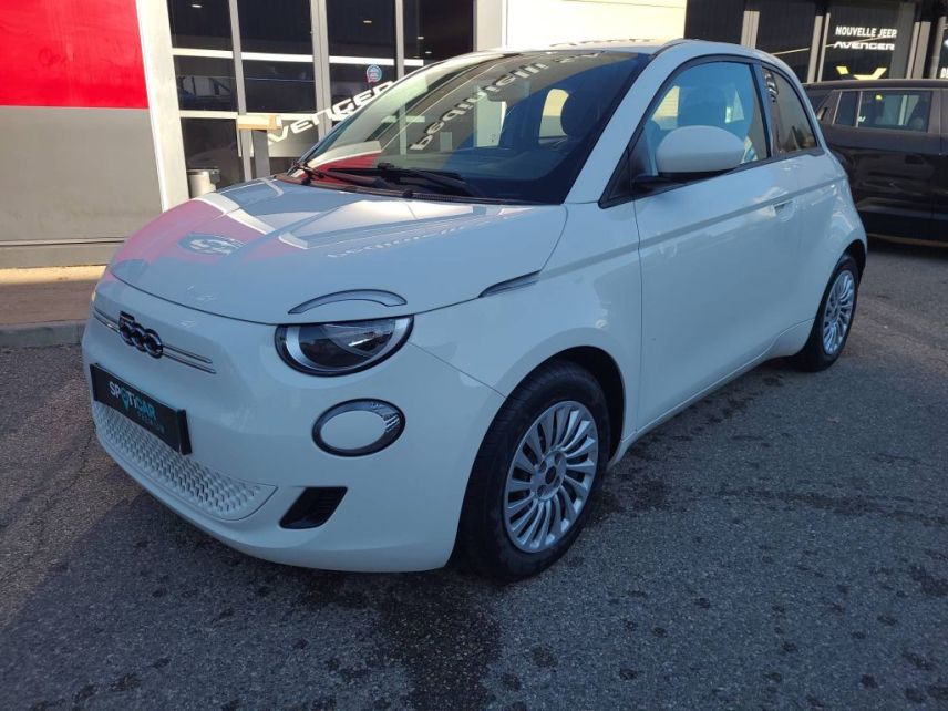 04100 : Hyundai Manosque - Pedinielli - FIAT 500e BERLINE Action Plus - 500 III - Blanc                                              - Automate à fonct. Continu - Courant électrique