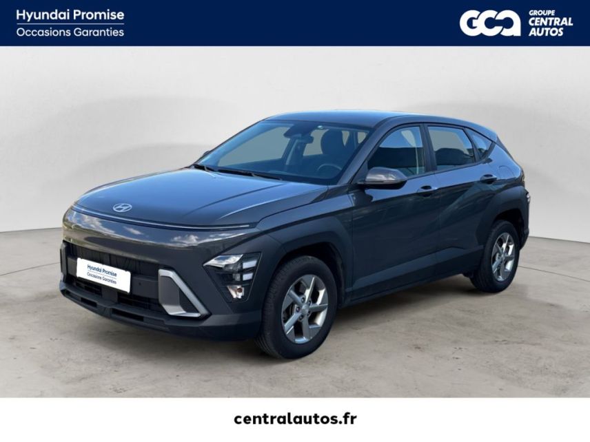 38300 : Hyundai Bourgoin-Jallieu - Groupe Central Autos - HYUNDAI KONA Intuitive - KONA II - Gris - Automate sequentiel - Essence / Courant électrique