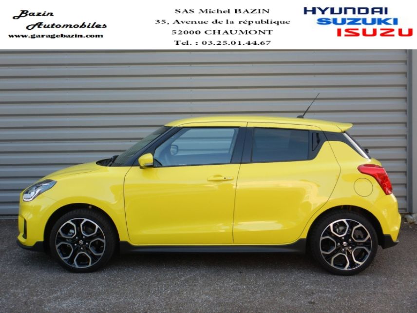 52000 : Hyundai Chaumont - Garage Michel Bazin - SUZUKI Swift - Swift - Jaune - Traction - Essence/Micro-Hybride