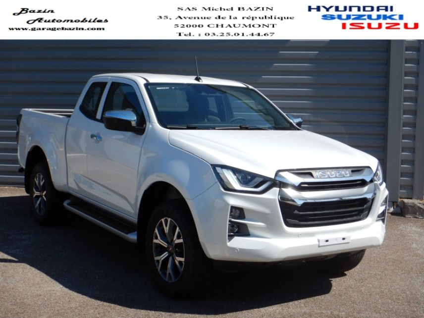 52000 : Hyundai Chaumont - Garage Michel Bazin - ISUZU D-Max - D-Max - Dolomite White nacré - Transmission intégrale enclenc - Diesel