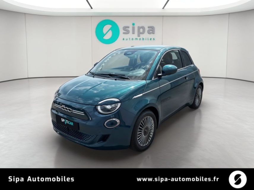 33140 : Hyundai Bordeaux Sud Villenave d'Ornon - Sipa Automobiles - FIAT 500e BERLINE Nouvelle 500 - 500 III ELECTRIQUE - Vert - Automate à fonct. Continu - Courant électrique