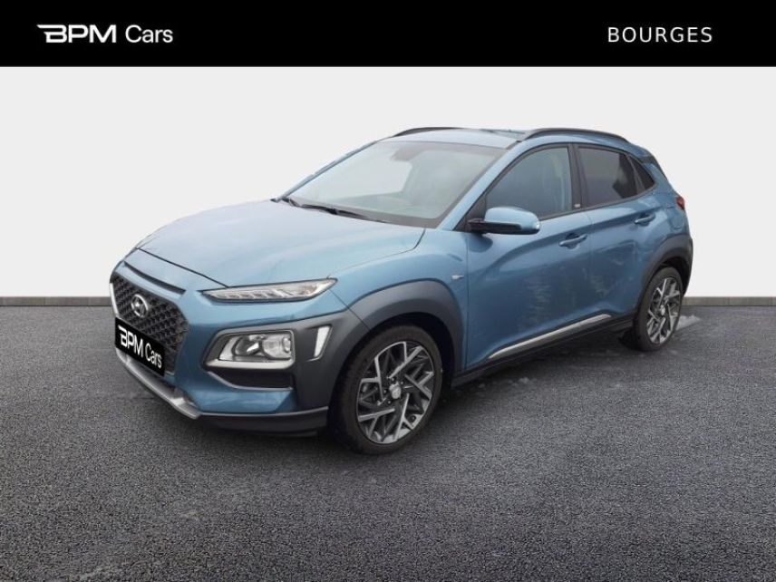 18230 : Hyundai Bourges - ELLIPSE Automobiles - HYUNDAI Kona - Kona - Bleu - Traction - Hybride : Essence/Electrique