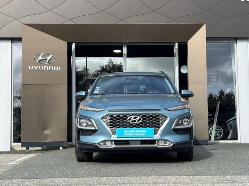 29000 : Hyundai Quimper - Iroise Automobiles - HYUNDAI Kona - Kona - Blue Lagoon - Traction - Hybride : Essence/Electrique
